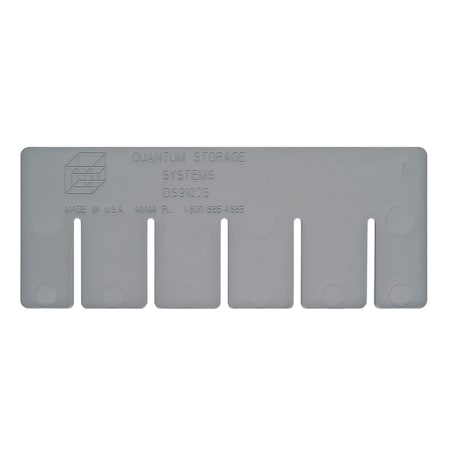 Quantum Storage Systems Dividable Grid Container Short Divider, 6 PK DS91025GY